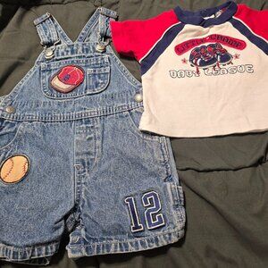 Cute little champ overalls